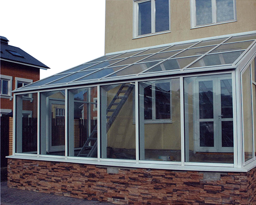 Алюминиевая стеклянная крыша для веранды в Орле